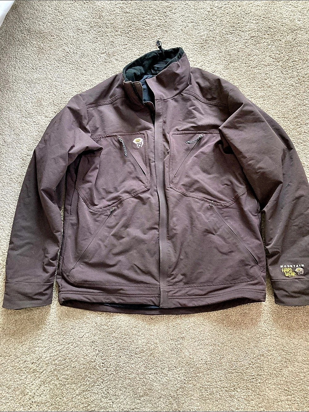 Mountain Hardwear Men's Performance Jacket Brown Large Like New